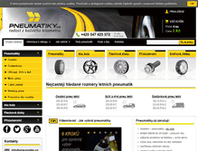 Tablet Screenshot of pneumatiky.cz
